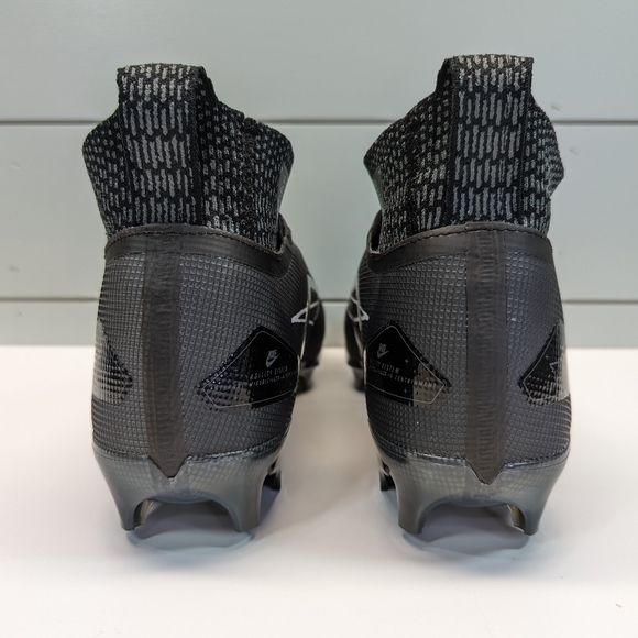 Nike Alpha Menace Elite 3 Black White CT6648-010 Football cleats size Men's 7 - Picture 6 of 10